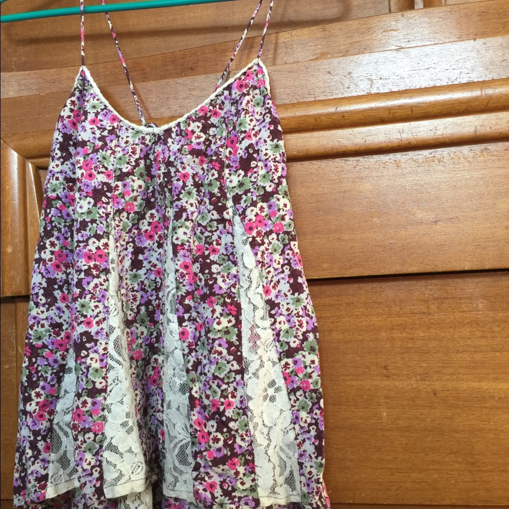 Floral spaghetti strap!
